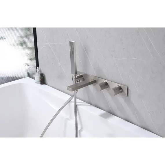 СМЕСИТЕЛЬ ABBER RUND AF8730SP ДЛЯ ВАННЫ СКРЫТОГО МОНТАЖА, САТИН