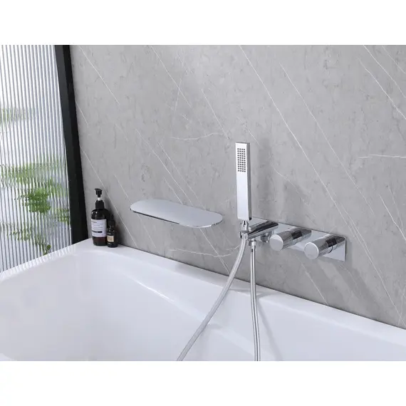 СМЕСИТЕЛЬ ABBER RUND AF8731 ДЛЯ ВАННЫ СКРЫТОГО МОНТАЖА, ХРОМ