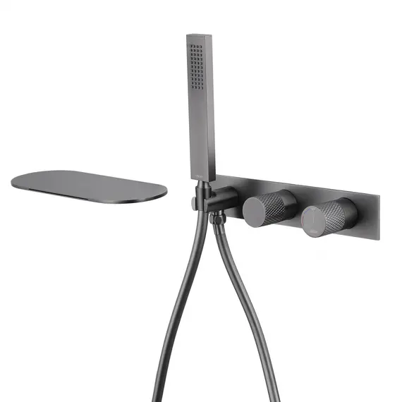 СМЕСИТЕЛЬ ABBER RUND AF8731NG ДЛЯ ВАННЫ СКРЫТОГО МОНТАЖА, НИКЕЛЬ