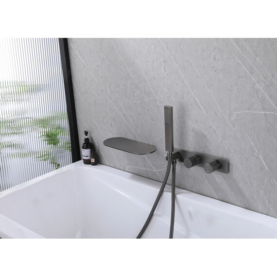 СМЕСИТЕЛЬ ABBER RUND AF8731NG ДЛЯ ВАННЫ СКРЫТОГО МОНТАЖА, НИКЕЛЬ