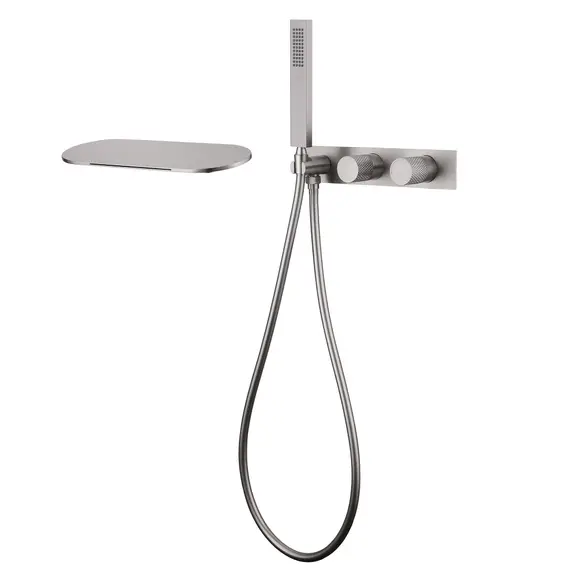 СМЕСИТЕЛЬ ABBER RUND AF8731SP ДЛЯ ВАННЫ СКРЫТОГО МОНТАЖА, САТИН