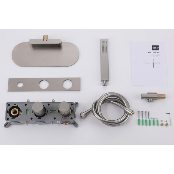 СМЕСИТЕЛЬ ABBER RUND AF8731SP ДЛЯ ВАННЫ СКРЫТОГО МОНТАЖА, САТИН