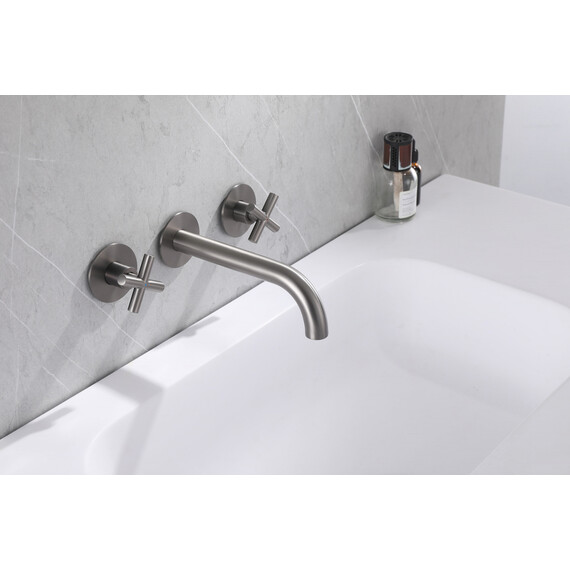 СМЕСИТЕЛЬ ABBER WASSER KREIS AF81121NG ДЛЯ РАКОВИНЫ СКРЫТОГО МОНТАЖА, НИКЕЛЬ