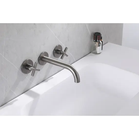 СМЕСИТЕЛЬ ABBER WASSER KREIS AF81121NG ДЛЯ РАКОВИНЫ СКРЫТОГО МОНТАЖА, НИКЕЛЬ