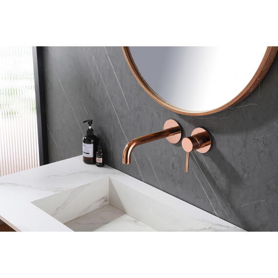 СМЕСИТЕЛЬ ABBER WASSER KREIS AF8112RG ДЛЯ РАКОВИНЫ СКРЫТОГО МОНТАЖА, РОЗОВОЕ ЗОЛОТО