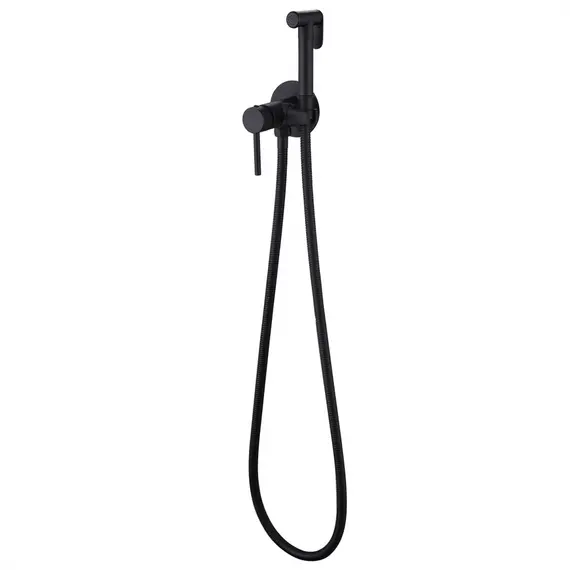 СМЕСИТЕЛЬ ABBER WASSER KREIS AF8125B С ГИГИЕНИЧЕСКИМ ДУШЕМ, ЧЕРНЫЙ МАТОВЫЙ