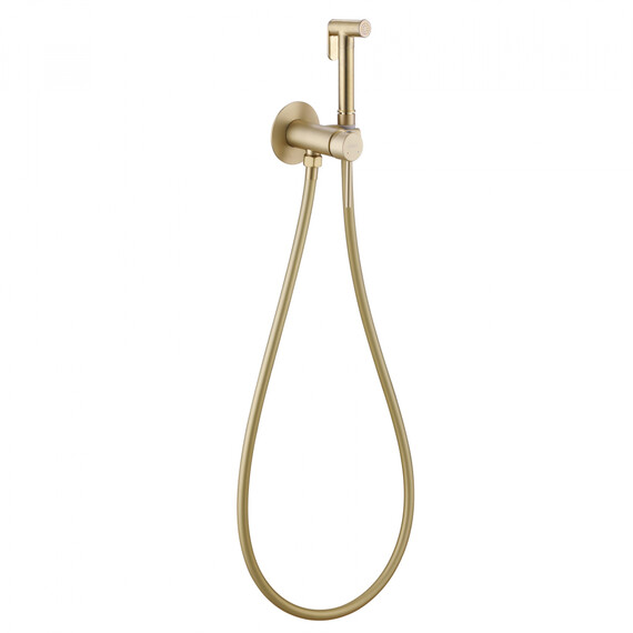 СМЕСИТЕЛЬ ABBER WASSER KREIS AF8125G С ГИГИЕНИЧЕСКИМ ДУШЕМ, ЗОЛОТО МАТОВОЕ