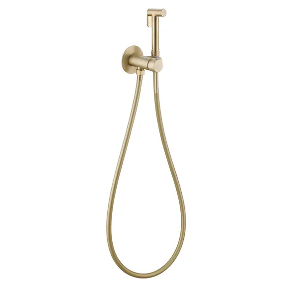 СМЕСИТЕЛЬ ABBER WASSER KREIS AF8125G С ГИГИЕНИЧЕСКИМ ДУШЕМ, ЗОЛОТО МАТОВОЕ