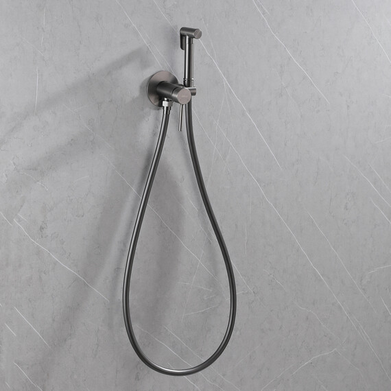 СМЕСИТЕЛЬ ABBER WASSER KREIS AF8125NG С ГИГИЕНИЧЕСКИМ ДУШЕМ, НИКЕЛЬ