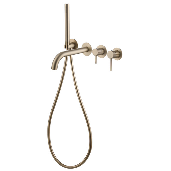 СМЕСИТЕЛЬ ABBER WASSER KREIS AF8130G ДЛЯ ВАННЫ СКРЫТОГО МОНТАЖА, ЗОЛОТО МАТОВОЕ