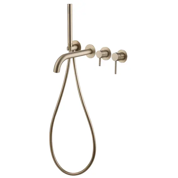 СМЕСИТЕЛЬ ABBER WASSER KREIS AF8130G ДЛЯ ВАННЫ СКРЫТОГО МОНТАЖА, ЗОЛОТО МАТОВОЕ