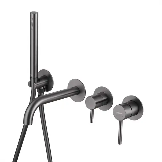 СМЕСИТЕЛЬ ABBER WASSER KREIS AF8130NG ДЛЯ ВАННЫ СКРЫТОГО МОНТАЖА, НИКЕЛЬ