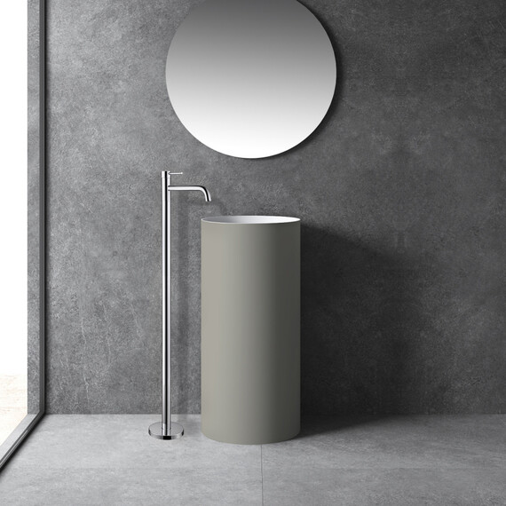 СМЕСИТЕЛЬ ABBER WASSER KREIS AF8140 НАПОЛЬНЫЙ ДЛЯ РАКОВИНЫ, ХРОМ