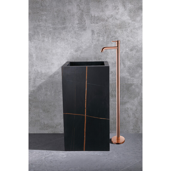 СМЕСИТЕЛЬ ABBER WASSER KREIS AF8140RG НАПОЛЬНЫЙ ДЛЯ РАКОВИНЫ, РОЗОВОЕ ЗОЛОТО