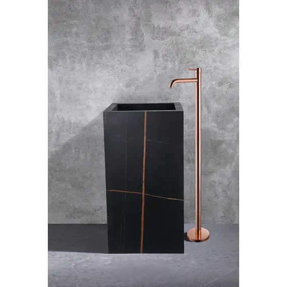 СМЕСИТЕЛЬ ABBER WASSER KREIS AF8140RG НАПОЛЬНЫЙ ДЛЯ РАКОВИНЫ, РОЗОВОЕ ЗОЛОТО