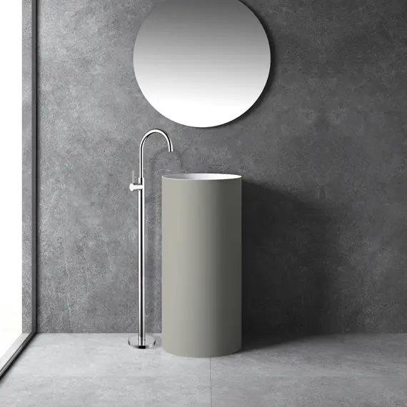 СМЕСИТЕЛЬ ABBER WASSER KREIS AF8141 НАПОЛЬНЫЙ ДЛЯ РАКОВИНЫ, ХРОМ