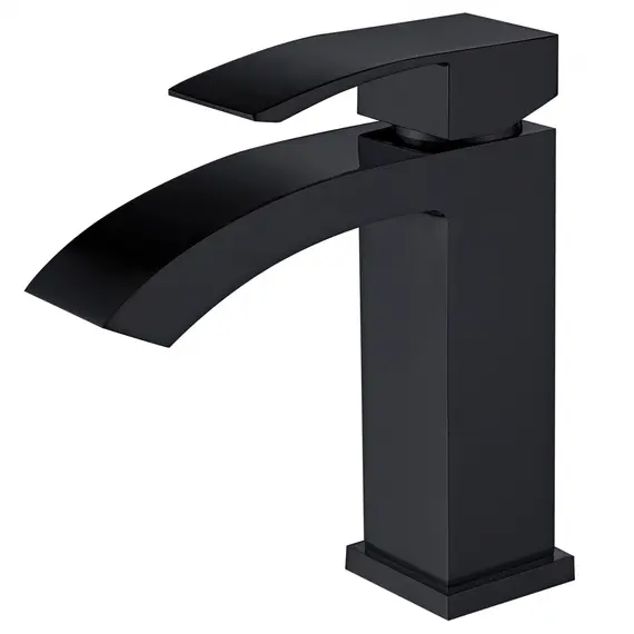 СМЕСИТЕЛЬ ABBER WASSERFALL AF8610B ДЛЯ РАКОВИНЫ, ЧЕРНЫЙ МАТОВЫЙ