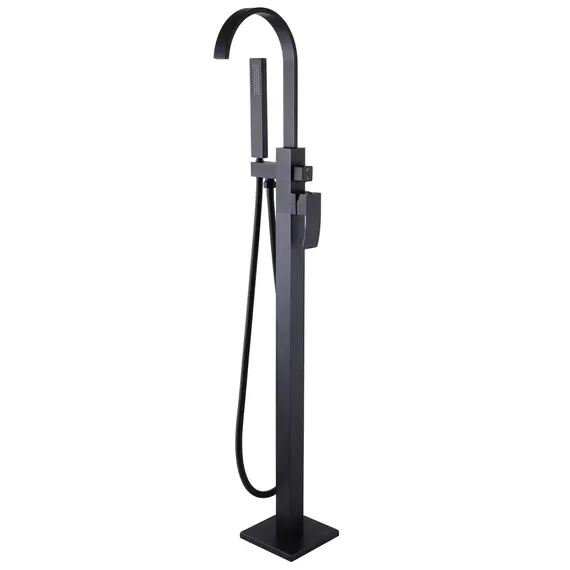 СМЕСИТЕЛЬ ABBER WASSERFALL AF8615B НАПОЛЬНЫЙ, ЧЕРНЫЙ МАТОВЫЙ