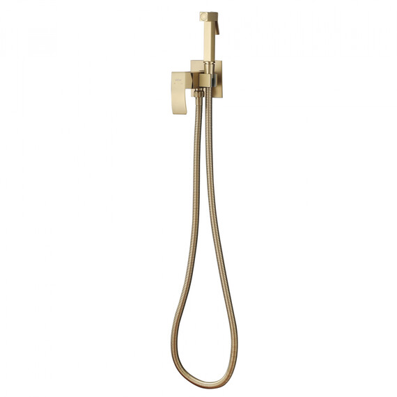 СМЕСИТЕЛЬ ABBER WASSERFALL AF8625G С ГИГИЕНИЧЕСКИМ ДУШЕМ, ЗОЛОТО МАТОВОЕ