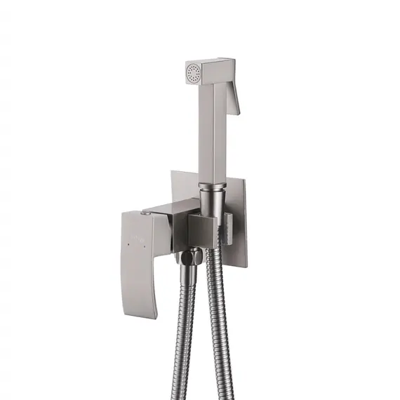 СМЕСИТЕЛЬ ABBER WASSERFALL AF8625SP С ГИГИЕНИЧЕСКИМ ДУШЕМ, САТИН