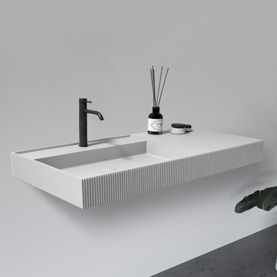 РАКОВИНА ПОДВЕСНАЯ ABBER STEIN AS2628 БЕЛАЯ МАТОВАЯ