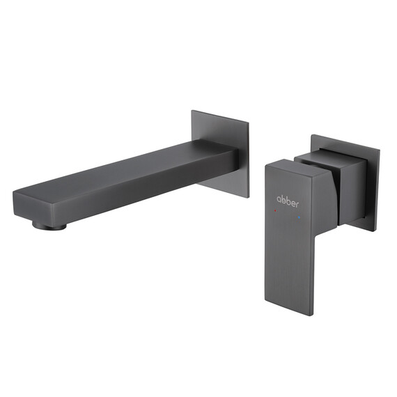 СМЕСИТЕЛЬ ABBER DAHEIM AF8212NG ДЛЯ РАКОВИНЫ СКРЫТОГО МОНТАЖА, НИКЕЛЬ