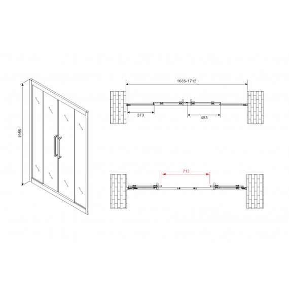ДУШЕВАЯ ДВЕРЬ ABBER SCHWARZER DIAMANT AG33170BH