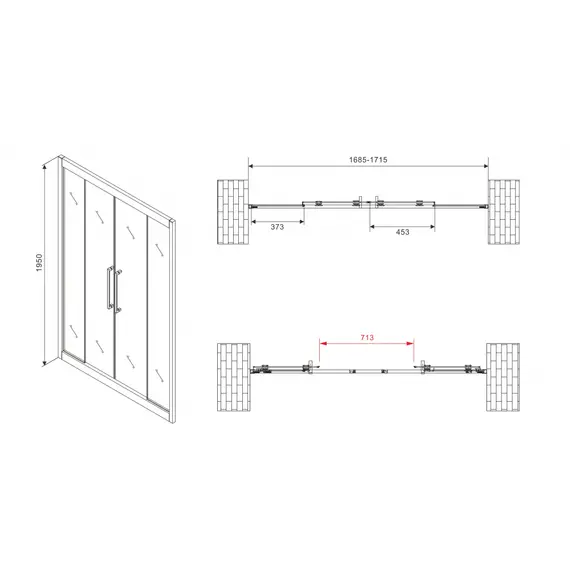 ДУШЕВАЯ ДВЕРЬ ABBER SCHWARZER DIAMANT AG33170H