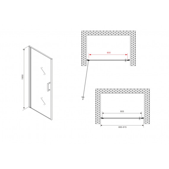 ДУШЕВАЯ ДВЕРЬ ABBER SONNENSTRAND AG04090B