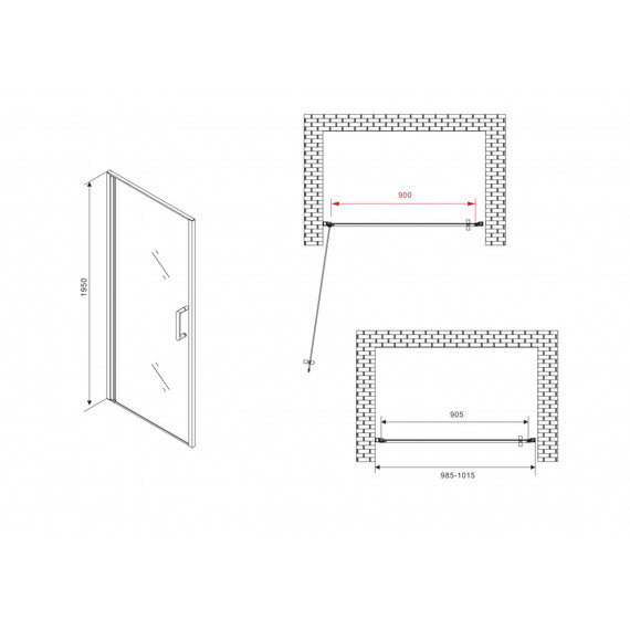 ДУШЕВАЯ ДВЕРЬ ABBER SONNENSTRAND AG04100B