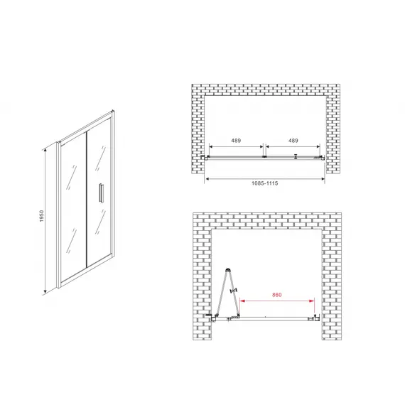 ДУШЕВАЯ ДВЕРЬ ABBER SONNENSTRAND AG07110