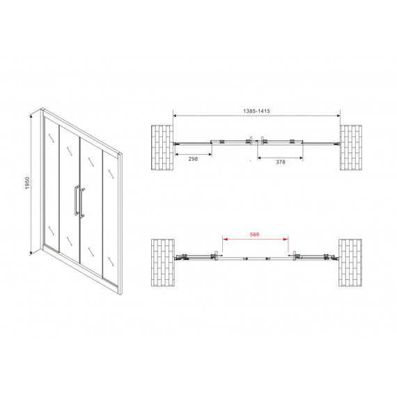 ДУШЕВАЯ ДВЕРЬ ABBER SCHWARZER DIAMANT AG33140BH