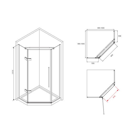 ДУШЕВОЙ УГОЛОК ABBER EWIGES WASSER AG05100