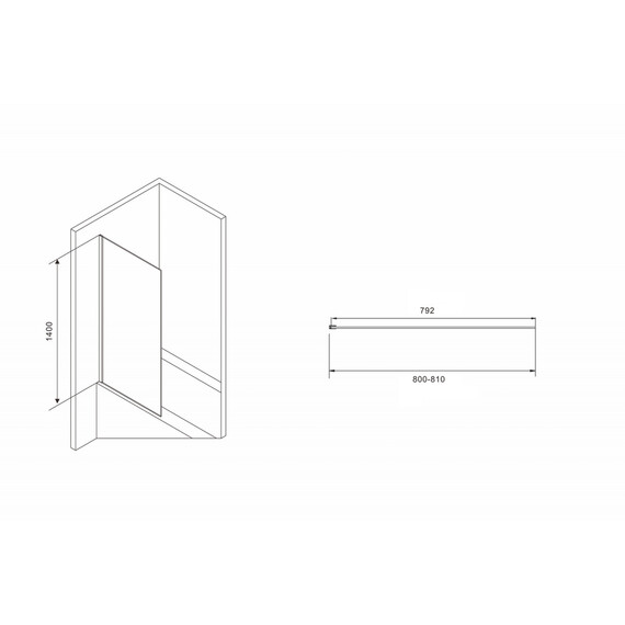 ШТОРКА НА ВАННУ ABBER IMMER OFFEN AG71080B