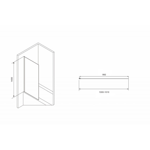 ШТОРКА НА ВАННУ ABBER IMMER OFFEN AG71100B