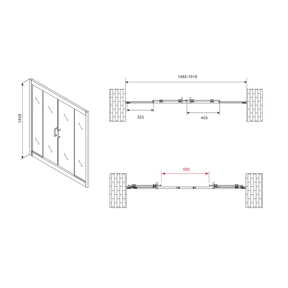ШТОРКА НА ВАННУ ABBER SCHWARZER DIAMANT AG57150