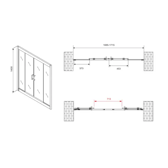 ШТОРКА НА ВАННУ ABBER SCHWARZER DIAMANT AG57170