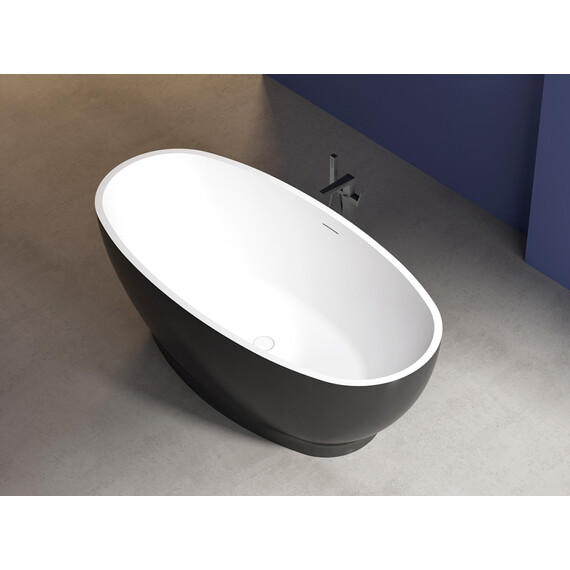 АКРИЛОВАЯ ВАННА ABBER AB9207MB ЧЕРНАЯ МАТОВАЯ