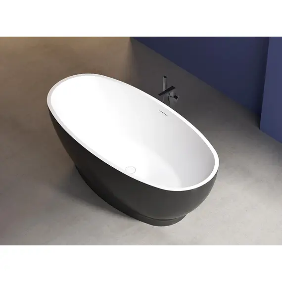 АКРИЛОВАЯ ВАННА ABBER AB9207MB ЧЕРНАЯ МАТОВАЯ