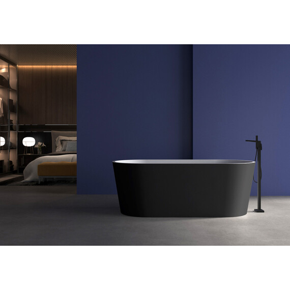 АКРИЛОВАЯ ВАННА ABBER AB9209MB ЧЕРНАЯ МАТОВАЯ