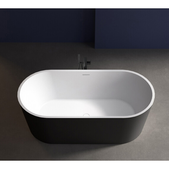 АКРИЛОВАЯ ВАННА ABBER AB9209MB ЧЕРНАЯ МАТОВАЯ