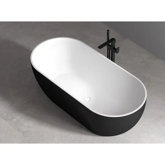 АКРИЛОВАЯ ВАННА ABBER AB9241MB ЧЕРНАЯ МАТОВАЯ