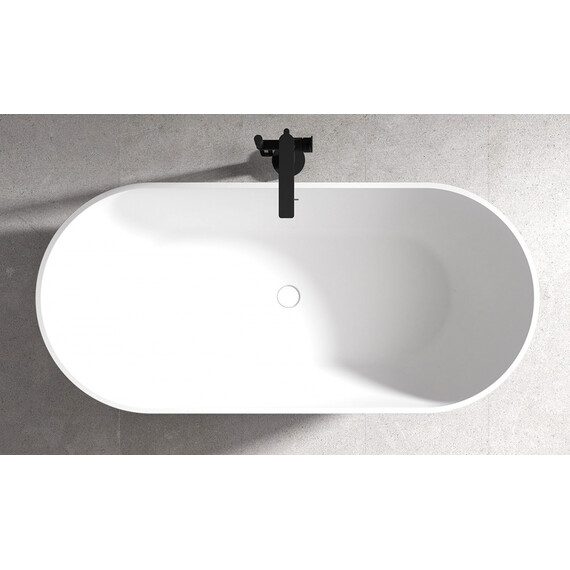 АКРИЛОВАЯ ВАННА ABBER AB9241MB ЧЕРНАЯ МАТОВАЯ