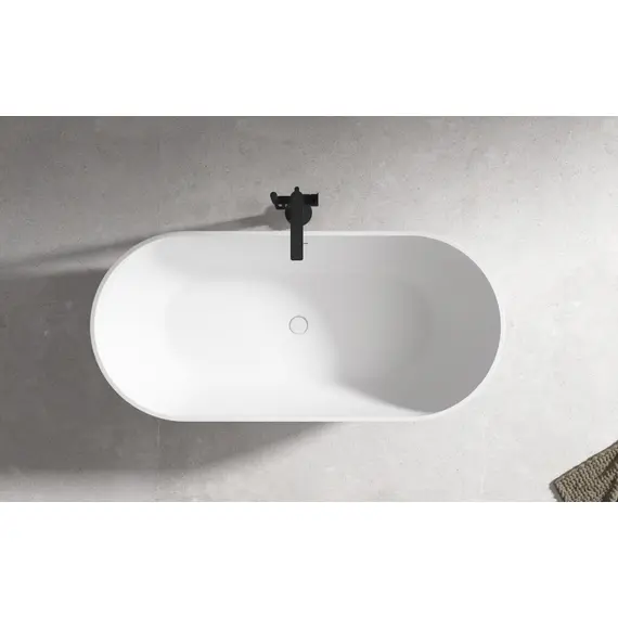 АКРИЛОВАЯ ВАННА ABBER AB9241MW БЕЛАЯ МАТОВАЯ