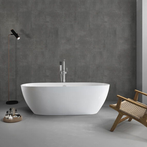 АКРИЛОВАЯ ВАННА ABBER AB9263-1.8 БЕЛАЯ