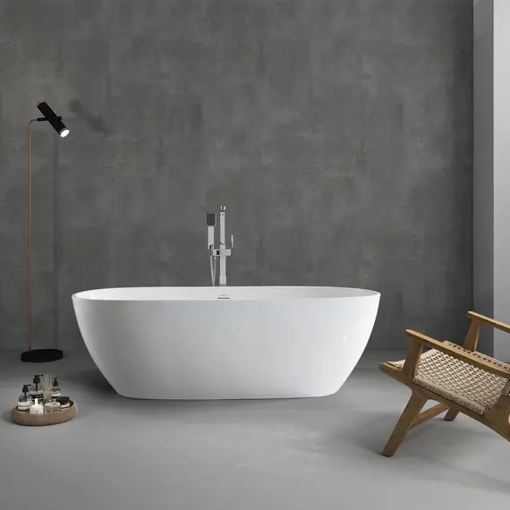 АКРИЛОВАЯ ВАННА ABBER AB9263-1.8 БЕЛАЯ