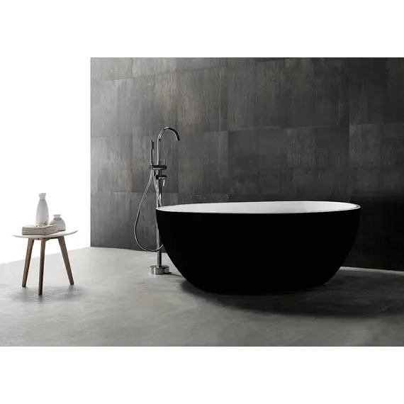 АКРИЛОВАЯ ВАННА ABBER AB9279MB ЧЕРНАЯ МАТОВАЯ