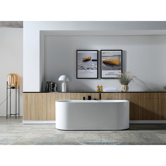 АКРИЛОВАЯ ВАННА ABBER AB9310 БЕЛАЯ