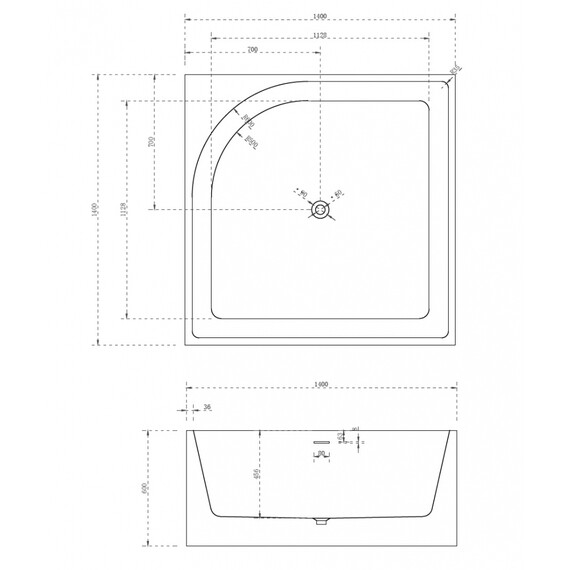АКРИЛОВАЯ ВАННА ABBER AB9337 БЕЛАЯ