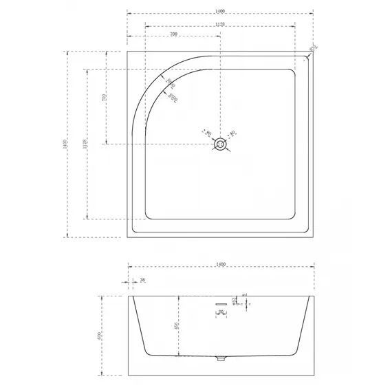 АКРИЛОВАЯ ВАННА ABBER AB9337 БЕЛАЯ